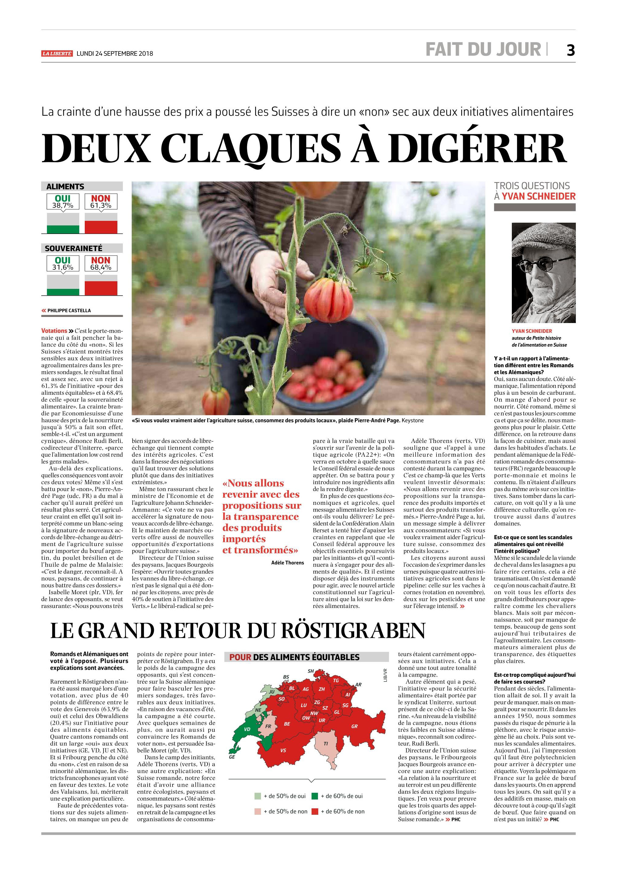 La Liberté, 24.09.2018