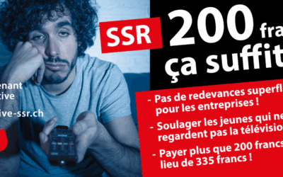 SSR: la lutte pour une redevance à 200 francs